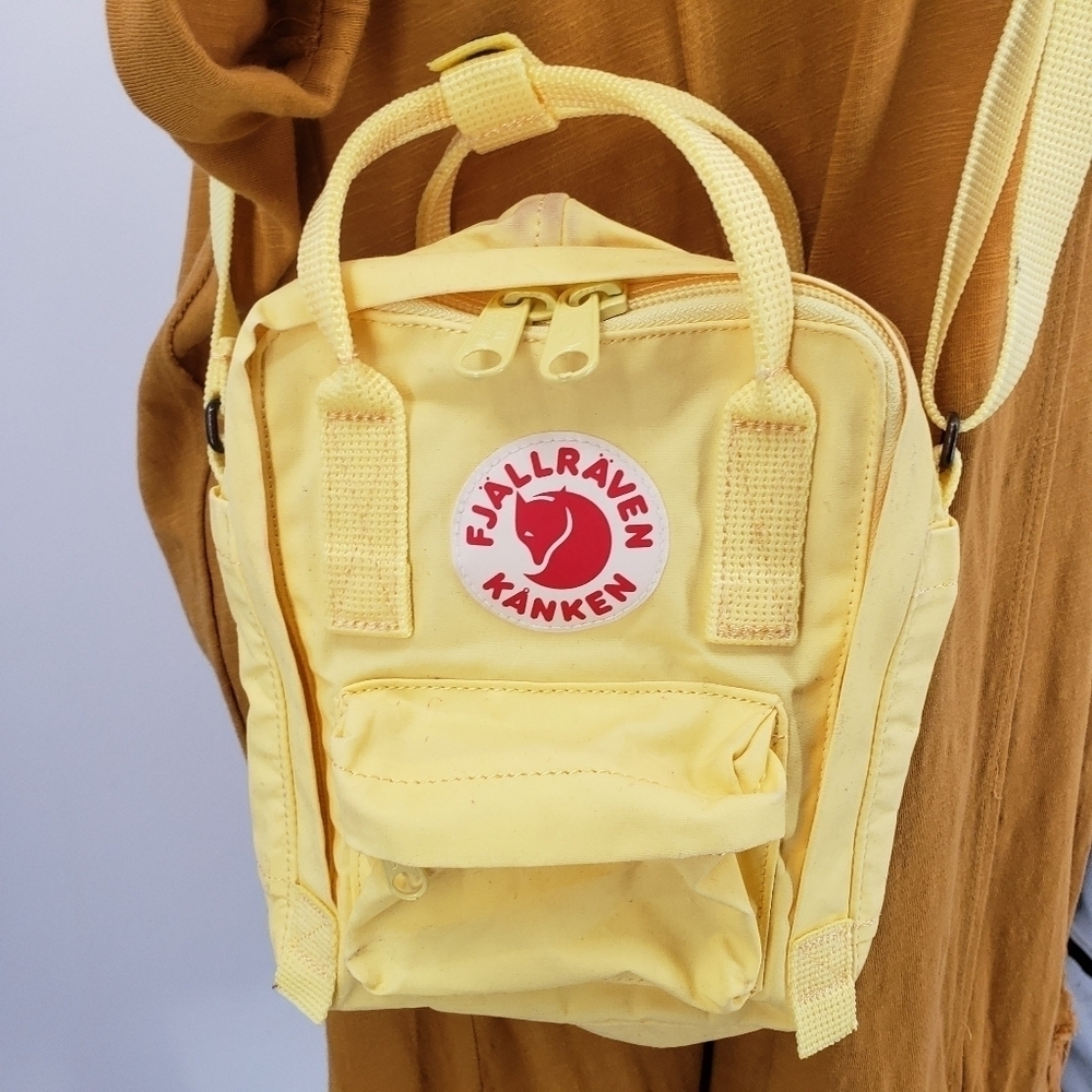 Fjällräven Kånken Yellow Mini Backpack Unisex Women 23797 Kanken Sling Crossbody